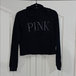PINK Victoria's Secret Black Studded Sweatshirt